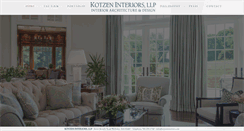 Desktop Screenshot of kotzeninteriors.com
